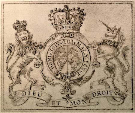 1715 Dieu Et Mon Droit French Protestant Church Of London