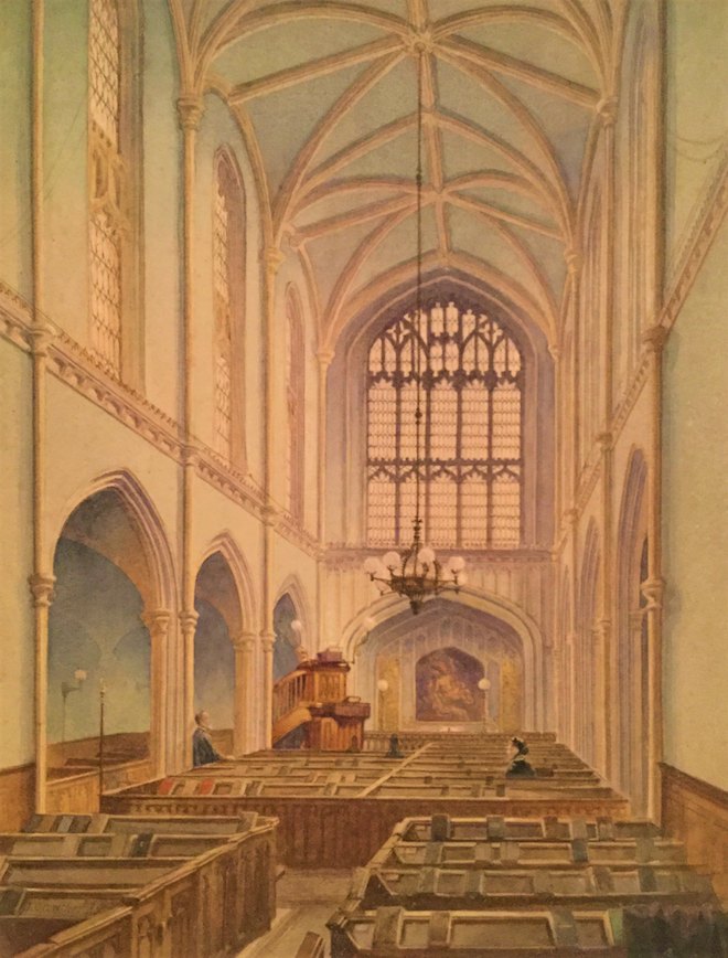 ©FCPL, Interior of St. Martin le Grand, John Crowther, 1886
